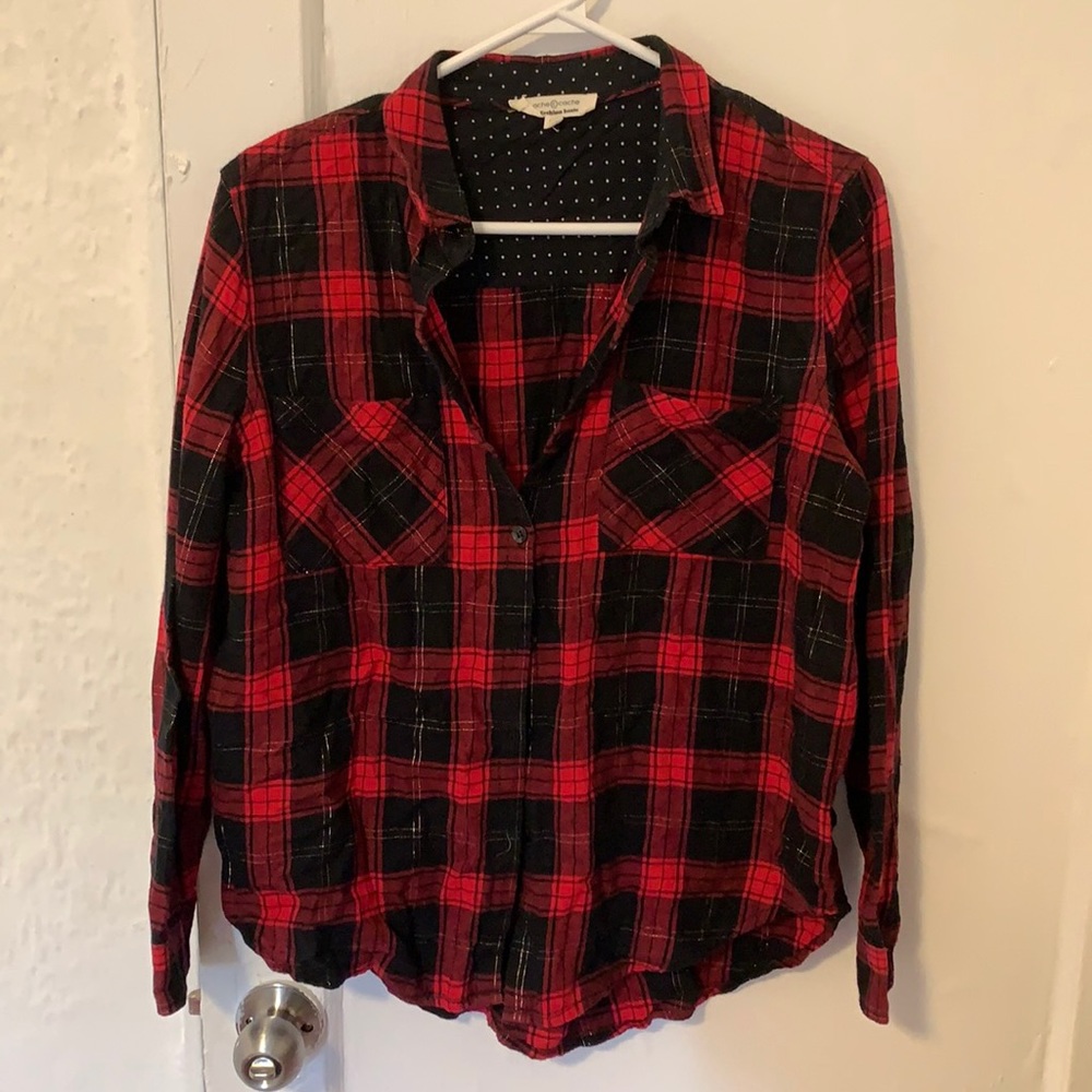 Black and red check shirt !